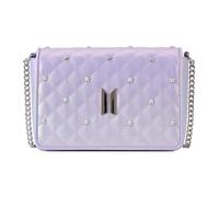 Loungefly BTS Logo Iridescent Purple Crossbody Bag