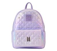 Loungefly BTS Logo Iridescent Purple Mini Backpack