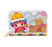 Loungefly Candy Land Take Me to Candy Hasbro Wallet, Women's Multicolored Faux Leather Tri-Fold Wallet with Zipper, 4 Card Slots, ID Window, Decorative Embellishments