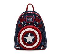 Loungefly Captain America 80th Anniversary Floral Shield Mini Backpack - Marvel - MVBK0165