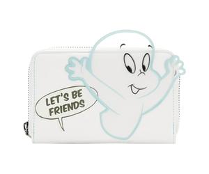 Loungefly Casper The Friendly Ghost Glow Zip Around Wallet, White, Bifold