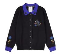 Loungefly Coraline Cat Dragonfly Collared Cardigan, Multicolor, S