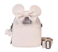 Loungefly Convertible Crossbody Backpack Minnie Ear Evergreen Disney White