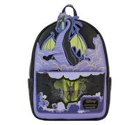 Loungefly Disney Backpack: Maleficent Dragon Lenticular and Glow In the Dark Mini-Backpack - Disney Villains - Amazon Exclusive - Premium Vegan Leather - Gift Idea - Official Merchandise