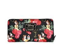 Loungefly Disney Beauty And The Beast Belle Floral Zip Around Wallet