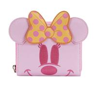 Loungefly Disney By Ghost Minnie Glow In The Dark Wallet Pink