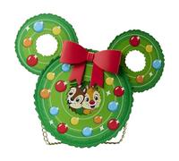Loungefly Disney Chip n Dale Wreath Crossbody Bag, Multicolored