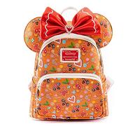 Loungefly Disney Christmas Gingerbread AOP Womens Double Strap Shoulder Bag Purse with Ears Headband