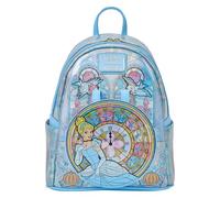 Loungefly Disney: Cinderalla Stained Glass Collection Mini Backpack - Disney Princesses - Amazon Exclusive - Premium Vegan Leather - Gift Idea - Official Merchandise - for Boys, Girls Men and Women