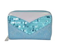 Loungefly Frozen Princess Elsa Glitter Sequin Cosplay Zip Around Wallet