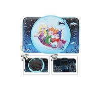 Loungefly Hocus Pocus Poster Wallet, Blue, Cartoon Pattern, Female, Faux Leather, Bi-Fold Wallet, Zippered Wallet, Glow-in-the-Dark