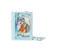 Loungefly Disney Lady and the Tramp Classic Book Convertible Crossbody Purse, Multicolor, One Size