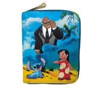 Loungefly Disney Lilo and Stitch Cobra Bubbles Beach Scene Zip Around Wallet