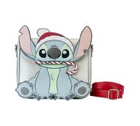 Loungefly Disney Lilo and Stitch Holiday Cosplay Crossbody Bag White
