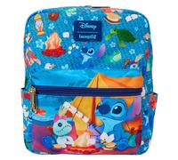 Loungefly Disney Lilo & Stitch Camping Cuties Nylon Mini Backpack - AOP New