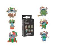 Loungefly - Disney - Stitch Holiday - Enamel Pin - 1 Of 6 to Collect - Styles Vary - Lilo and Stitch - Blind Box Enamel Pins - Cute Collectable Novelty Brooch - for Backpacks & Bags - Gift Idea