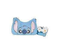 Loungefly Disney Lilo & Stitch Springtime Stitch Daisy Handle Crossbody Bag Silver
