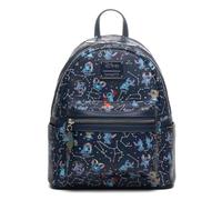 Loungefly Disney Lilo & Stitch Zodiac Glow In The Dark All-Over Print Womens Backpack