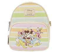 Loungefly Disney Mickey and Friends Rainbow Stripes Crossbody Bag