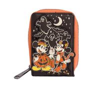 Loungefly Disney Mickey and Minnie Halloween Wallet Black/Charcoal