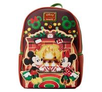 Loungefly Disney Mickey and Minnie House Hot Cocoa Fireplace Double Strap Shoulder Bag, Multi