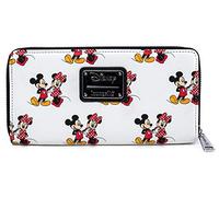 Loungefly Disney Mickey and Minnie Mouse All Over Print Zip Wallet