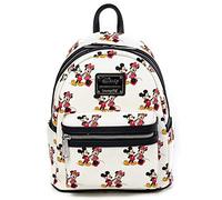 Loungefly Disney Mickey and Minnie Mouse AOP Womens Double Strap Shoulder Bag Purse