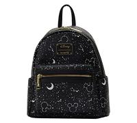 Loungefly Disney Mickey Constellation All Over Print Glow in the Dark Double Strap Shoulder Bag Purse, Black