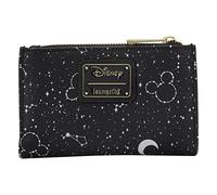Loungefly Disney Mickey Constellation All Over Print Glow in the Dark Flap Wallet, Black, Loungefly Disney Mickey Constellation All Over Print Glow in the Dark Flap Wallet