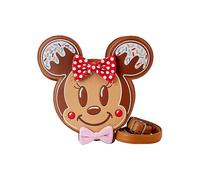 Loungefly Disney Mickey & Minnie Gingerbread Cookie Figural Crossbody Bag