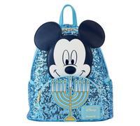 Loungefly Disney Mickey Mouse Hanukkah Sequin Glow Mini Backpack