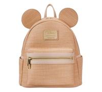 Loungefly Disney Mickey Mouse Woven Texture Mini Backpack, Brown