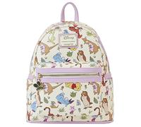 Loungefly Disney Mini Backpack Winnie the Pooh Eeyore Friends AOP Shoulder Bag, Cream