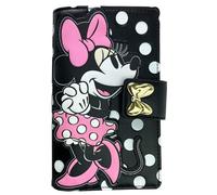 Loungefly Disney Minnie Mouse Faux Leather Wallet Snap Flap Clutch, Minnie Mouse, Snap Clutch