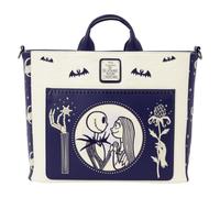 Loungefly Disney: Nightmare Before Christmas - Jack and Sally - Night Sky - Convertible Backpack & Tote Bag - Collectible Bags