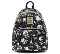 Loungefly Disney Nightmare Before Christmas Tarot Card AOP Womens Double Strap Shoulder Bag Purse