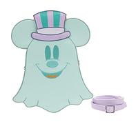 Loungefly Disney: Pastel Ghost Mickey And Minnie Mouse Glow Crossbody Bag
