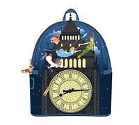 Loungefly Disney Peter Pan Glow Clock Womens Double Strap Shoulder Bag Purse
