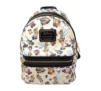 loungefly Disney Peter Pan Tinkerbell Tattoo Print Womens Double Strap Shoulder Bag Purse