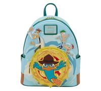 Loungefly Disney: Phineas and Ferb - Embroidered Characters Light-Up Mini Backpack - Gift for Kids & Adults - Collectible Bags