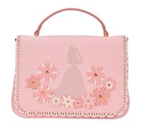 Loungefly Crossbody Bag Disney Princess Stained Glass Pink White One Size