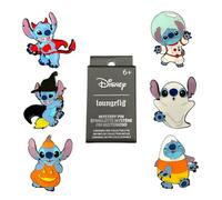 Loungefly - Disney: Stich Halloween - Blind Box Enamel Pin - 1 Of 6 to Collect - Styles Vary - Disney: Lilo & Stitch - Blind Box Enamel Pins - Cute Collectable Novelty Brooch - for Backpacks