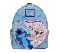 Loungefly Disney Stitch and Angel Heart Mini Backpack - Official Merchandise