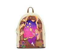 Loungefly Disney Tangled Rapunzel Lantern Window Mini Backpack BROWN NONE, Brown, One Size