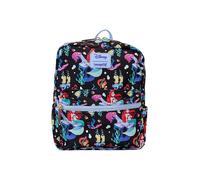 Loungefly Disney The Little Mermaid 35th Anniversary 'Life Is The Bubbles' AOP Nylon Mini Backpack Black