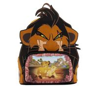 Loungefly Disney Villains Scene Lion King Scar Womens Double Strap Shoulder Bag Purse, Multi, One Size, Disney Lion King Villains Scar Mini Backpack