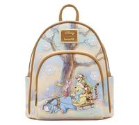 Loungefly - Disney - Winnie the Pooh - Winter Sledding Scene - Mini Backpack - Premium Vegan Leather - Gift Idea - Official Merchandise - for Boys, Girls Men and Women - Cartoon Fans