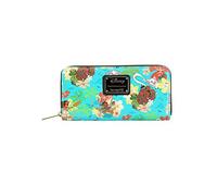 Loungefly Disney's Moana All Over Print Zip Around Wallet Blue, Standard