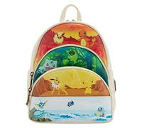 Loungefly Elements Triple Pocket Womens Double Strap Shoulder Bag Purse, Multi, Backpack