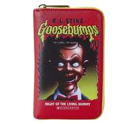 Loungefly Goosebumps Slappy Book Cover Zip-Around Wallet, Red, One Size